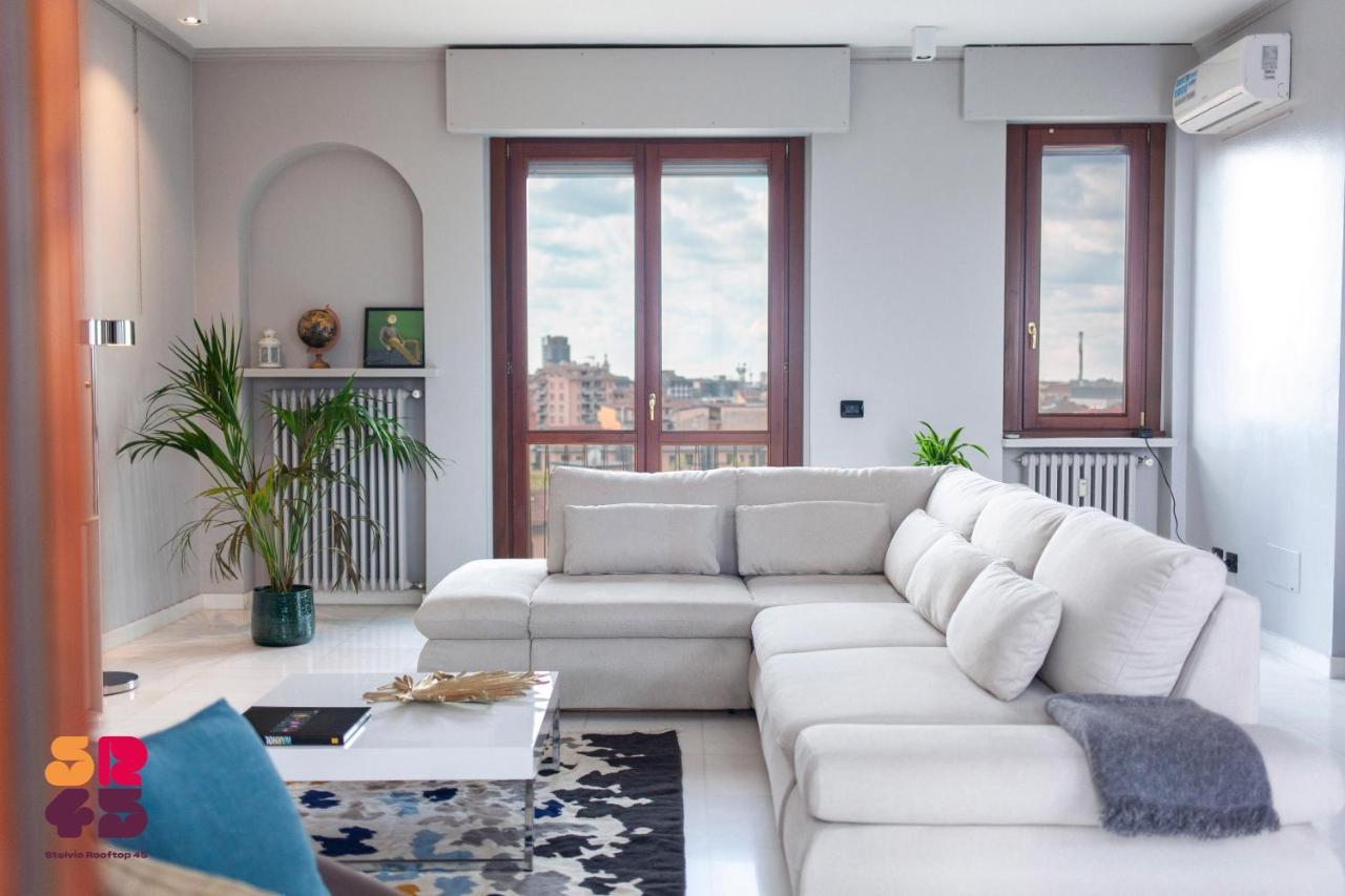 Stelvio Rooftop - Attico Skyline con Terrazza e Jacuzzi Milano Esterno foto
